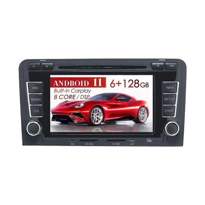 China Android 11 SDK PX5/PX6 Car Radio DVD Player GPS Navigation For Audi A3 2003-2013 Multimedia Player Unit ISP Auto Stereo Main Screen for sale