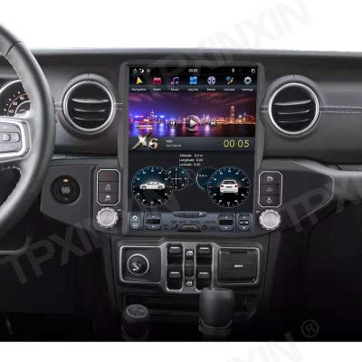 China Vertical SDK 13.3inch Screen Tesla Style For Jeep Wrangler 2018-2021 Multimedia Car GPS Navigation Stereo 2din Head Unit Radio Player for sale