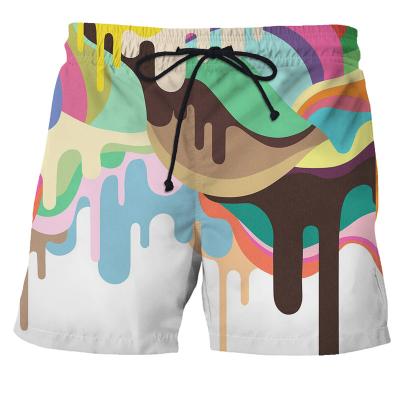 China Plus Size 2022 Men Casual Swimwear Printed Short Trunks Swim Pants Surf Board Mens Swim Shorts Summer Shorts for sale