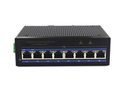 China De Schakelaar van metaal3w MSE1008P 8 Havens 10Base-t PoE Ethernet Te koop