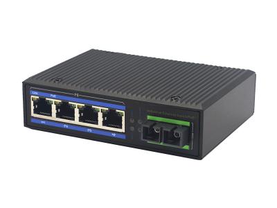 China IP40 MSE1104P 4 Haven 10Base-t PoE Industriële Ethernet Schakelaar Te koop