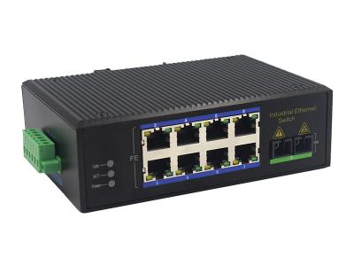 China MSE1108P 100M 8 Port DC12V 10Base-T Fiber Optic PoE Switch for sale