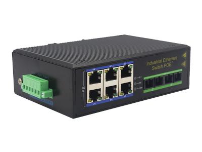 China MSE1206P 6 Haven 10Base-t 100M schakelaar van vezel de optische ethernet Te koop