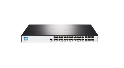 China De Schakelaar van het Beheersethernet van 24*10/100M/1000M/2.5G Base-T+6*10G SFP+ L3 Te koop