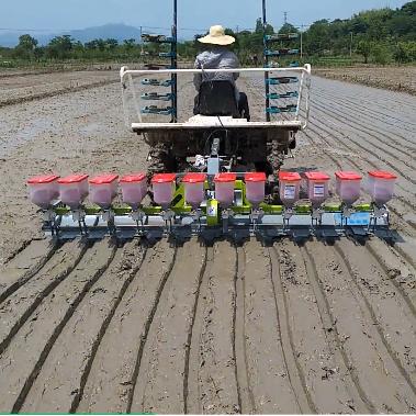 China Machinery repair shops 12 row rice planter sowing machine seed planting machine non-husked rice seeder for farm for sale