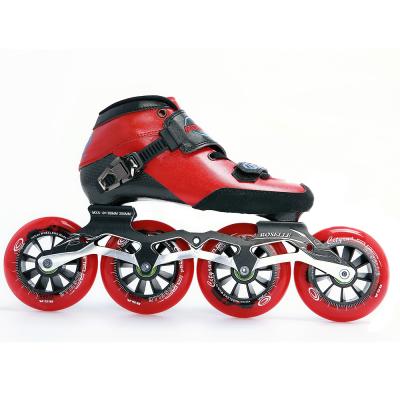 China Integrated Roller Skates 4 Wheels Carbon Fiber Speed ​​Skates Adult For Women And Men, Professional Fitness Skating Roller Skates for sale