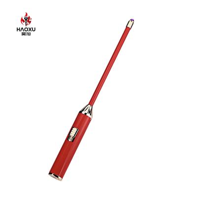 China USB BBQ Igniter Long Candle BBQ Pulse Windproof Arc Lighter, Special Custom for Hotel and Restaurant Electric Flashlight Cooking Kitchen Lighter for sale