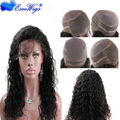 China Brazilian Water Wave 360 ​​Lace Frontal Wig 130% Density Natural Looking Baby Hair Human Hair Body Wave for sale