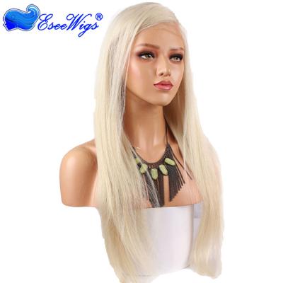 China Straight Lace Front Wig In Stock Color #60 Virgin Wave Silky Straight Human Hair Wig for sale