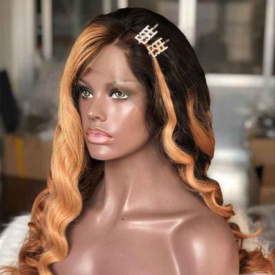 China Body Wave 1BT30 Color Loose Wave 100% Hair 130%Density Lace Front Color Women Pre-Plucked Hair Line For With Baby Hair for sale