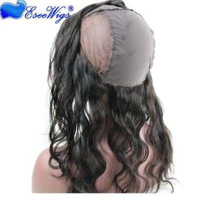 China Natural Hairline 360 ​​Body Wave Lace Frontal Wig Cap Cheap Price 360 ​​Lace Band With Cap for sale