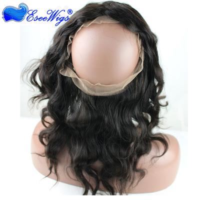 China Wholesale High Quality 360 Lace Frontal Virgin Hair Body Wave Body Wave Closures for sale