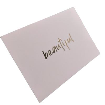 China paper & Cardboard Thank You Cards Custom Greeting Cards With UV Gold Foil Letterpress Printing Spot for sale