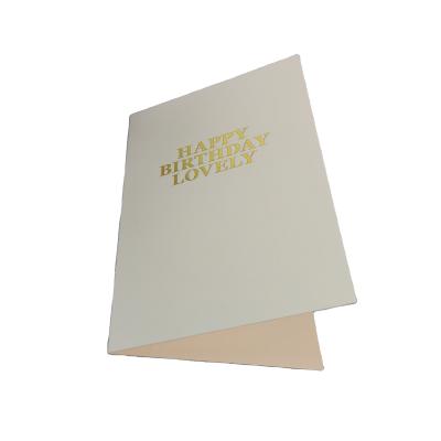 China China Custom Hot Foil Stamping Printing Greeting Cards Happy Birthday Cards for sale