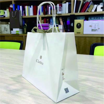 China Recyclable LOGO Paper Jewelry Cardboard Shopping Bag Custom Shopping Bag Gift Paper Packaging Bag for sale