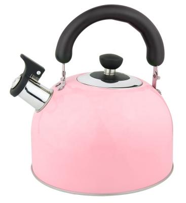 China Sustainable Stove Top Stainless Steel Whistling Tea Kettle With Trigger for sale