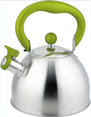 China Sustainable stainless steel whistling kettle for all stove top including induction cooker for sale