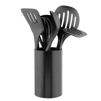 China Sustainable 7 Pcs Nylon Kitchen Utensil With Soft Touch Kitchenware Cookware Set for sale