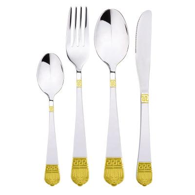 China Sustainable 72pcs Stainless Steel Cutlery Set Spoons And Forks Dinnerware Sets For 12 People for sale