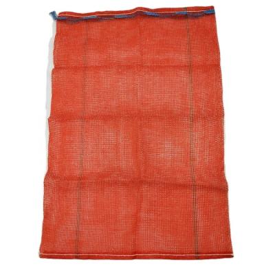 China Recyclable PP Mesh Bag Red Tubular Onion Potatoes Mesh Produce Bags for sale