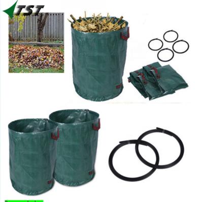 China Waterproof PP Woven Garden Folding Sack Garden Lawn Bags/Landscape Garden Bags for sale