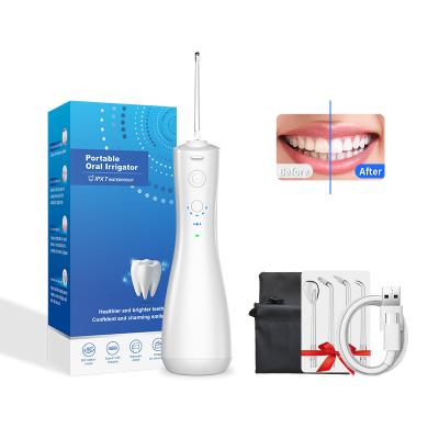 China 360 Rated Nozzle Teeth Floser Travel Picks 250ml Oral Smart White Cheap Water Flosser Jet Irrigator Mini Cleaner Power 2in1 Ipx7 for sale