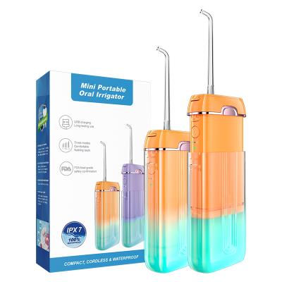 China 360 Beak Rated Mini Electric Floss Irrigator Oral Jet Manufacture Dental Portable Cordless Water Flosser for sale