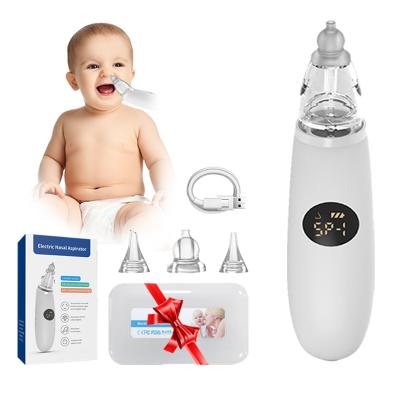 China Usb Electric Rechargeable Baby LCD Display Vacuum Snotsucker Machine Nasal Aspirator 700mAh for sale