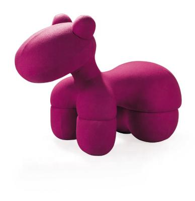 China Hot Selling Popular Show Room Living Room Kids Fiberglass Puppy Pony Chair for sale