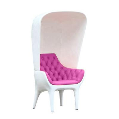 China Modern Leisure Chair Leisure Chair Modeling Strip Throne Pink Fiberglass Chair For Living Room for sale