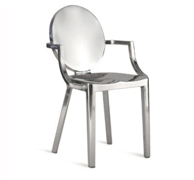 China EUROPEAN Hotselling 204/304 Stainless Steel Frame Louis Phantom Stackable Armchair Or Without In Wholesale for sale