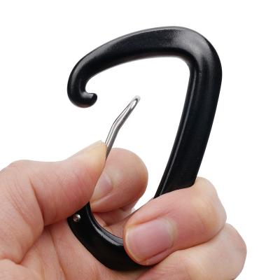 China Hang Thing Custom Logo D-Ring Climbing Aluminum Carabiner Clips Vivid Backpack Carabiner Snap Hook For Outdoor for sale