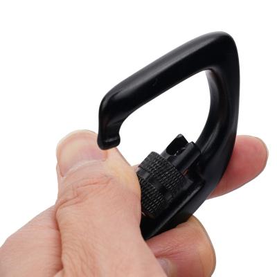 China Hang Thing Oblique Style Swivel Swivel Carabiners Hook Caribeaner Unique Customized Aluminum Locking Camping Clips for sale