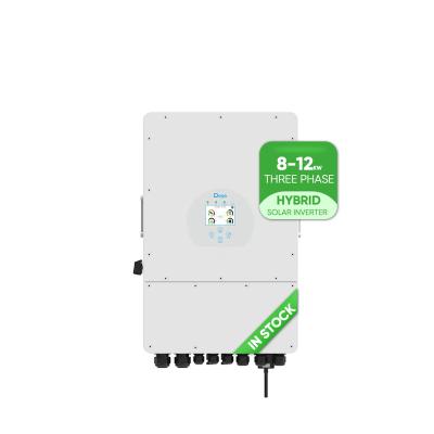 China Deye best price 12kw 10kw 8kw 5kw 3.6kw Eu version 3 phase solar inverter for home system 8000w 10kw 12000w 420*670*233mm/680*420*233mm for sale