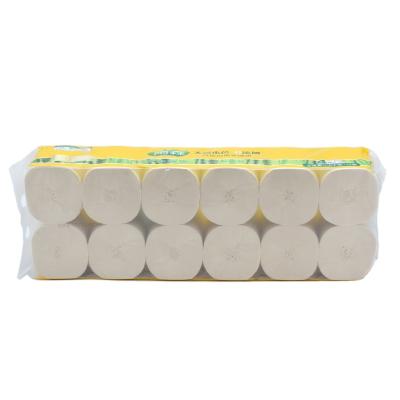 China Eco - Friendly Wholesale Pure Bamboo Pulp 2 Ply Bamboo Pulp Toilet Paper Roll for sale