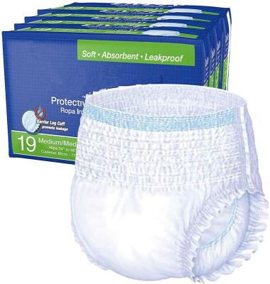 China Premium Plain Weave Disposable Adult Pull Up Diaper With Super Absorption Adult Incontinent Use for sale