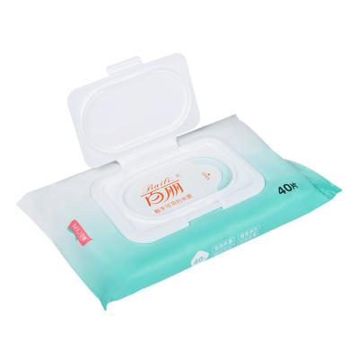 China Skin Care China Manufacturer Excellent Material Private Label Disposable Tissue Cloth Wet Wipes Alocohol Wipes for sale