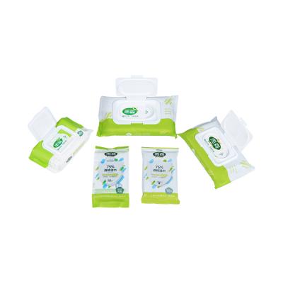 China Skin Care 75% Cleaning Antiseptic Sterilized Wet Wipes Disinfection Wet Wipes for sale