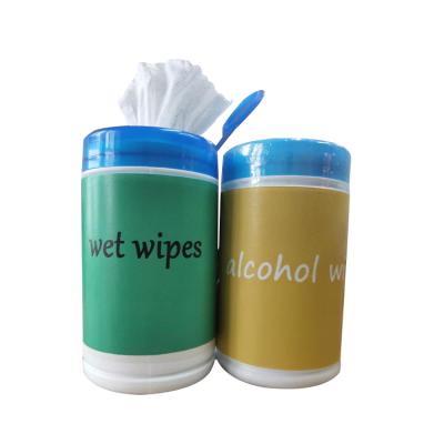 China Free Sample CE ISO9001 GMPC Promotional Antibacterial Alcohol Wet Hand Sanitizer Skin Care Wipes 75% Alcohol Wet Wipes for sale