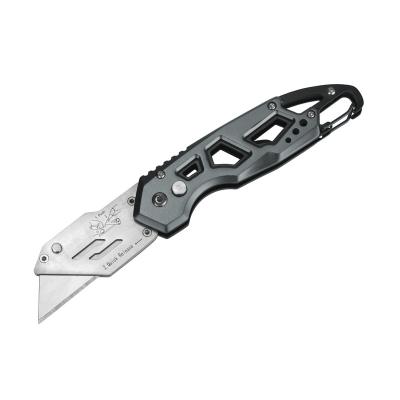 China SK5 Heavy Duty Aluminum Handle Folding Serving Knife with Carabiner 12cm for sale