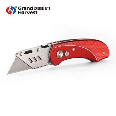 China Office Cutter Tool Retractable Heavy Duty Multi-Blade Set Box Cutter Folding Utility Folding Knife for sale