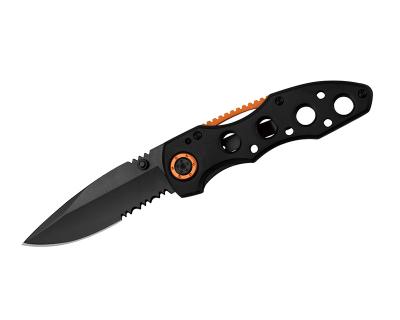 China Non-variable top rated military knife, black coating military tactical knife, portable folding military tactical knife for sale