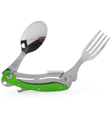 China China Manufacturer High Quality Non-variable 420 Stainless Steel Carry Camping Cutlery Easy Foldable Durable for sale