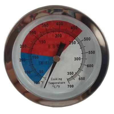 China Commercial Professional BBQ Thermometer Stainless Steel Bimetal Dial Baking Instant Read Thermometer For BBQ Stove Thermometer for sale