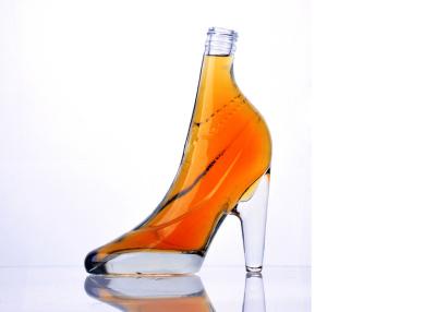 China Home Decoration Fantastic Women High Heel Clear Glass Wine Bottle for sale