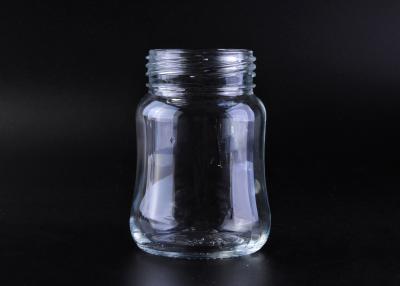 China Clear 195ml Baby Milk Bottle Glass Tableware Mouth Blown Craft Heat Resistance for sale