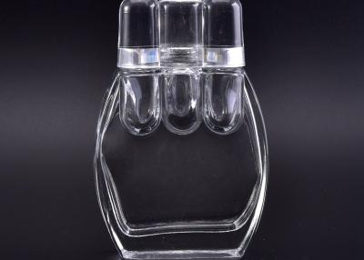 China 110ML Special Glass Fragrance Bottles / Empty Perfume Bottles With Glass Cap for sale