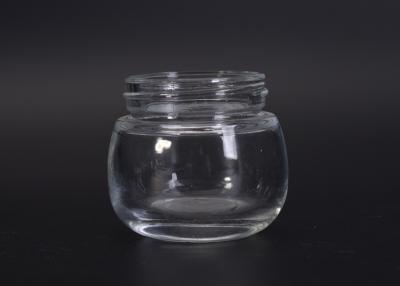 China Luxury Round 50ml Glass Perfume Bottles , Body Care Cosmetic Glass Jars for sale