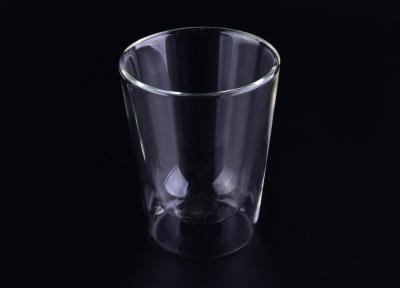 China 360 ml Borosilicat-Glas-Kaffee-Tee-Schalen-Nahrungsmittelsichere Jenaer Glas doppel-wandig zu verkaufen