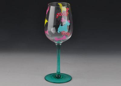 Chine Verres de vin colorés de Stemware de vin rouge/longs verres de vin faits sur commande de tige à vendre